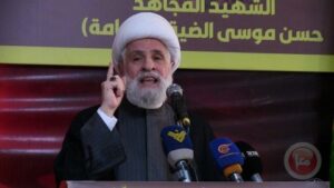 Read more about the article نعيم قاسم: من أولويات نهضة لبنان وقف عدوان الكيان والانسحاب من جنوب لبنان والإفراج عن الأسرى وعلى الحكومة اللبنانية بذل المزيد من الجهد لضمان تنفيذ اتفاق وقف إطلاق النار