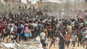 Read more about the article بعد المجازر البشعة.. “حماس” تطالب بممرات مساعدات إنسانية في غزة عوضا عن الآلية الأمريكية الصهيونية “المهينة”