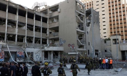 You are currently viewing في أول اختراق لمسيرات إيران.. اشتعال النيران بمبنى شمالي فلسطين المحتلة