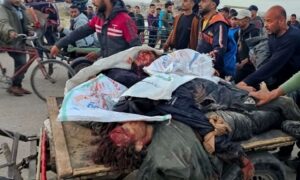 Read more about the article المرصد الأورومتوسطي: مسلحو الشركة الأمريكية أطلقوا قنابل الغاز تجاه الفلسطينيين بالتزامن مع الاستهداف الصهيوني