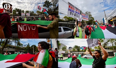 You are currently viewing البرازيل.. مظاهرة حاشدة أمام القنصلية الأميركية في ساو باولو رفضا للعدوان على غزة