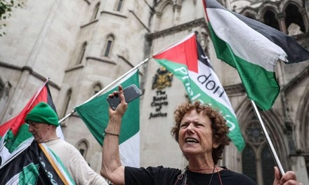 You are currently viewing المؤسسة المشاركة لفلسطين أكشن ببريطانيا تفوز بموافقة على الطعن على حظر الحركة