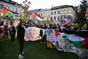 Read more about the article وقفة احتجاجية لأطباء أوروبا أمام البرلمان الأوروبي للتنديد بجرائم الاحتلال بحق الطواقم الطبية في غزة