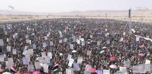 Read more about the article مسيرات يمنية حاشدة: مع غزة جهاد وثبات لمواجهة أبشع إبادة وأخبث المؤامرات