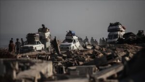 Read more about the article تزامنا مع الإبادة.. الكيان يشن حربا نفسية لإجبار الفلسطينيين على ترك غزة والنزوح إلى جنوب القطاع