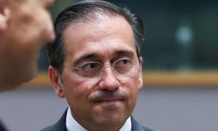 You are currently viewing وزير الخارجية الإسباني يرحب باستبعاد فريق الكيان الصهيوني من سباق إسبانيا للدراجات