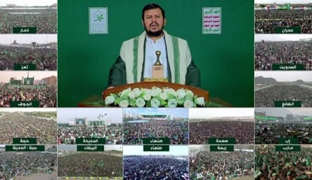 You are currently viewing حذّر من مشروع “إسرائيل الكبرى”.. السيد الحوثي: اليمن ثابت في نصرة فلسطين