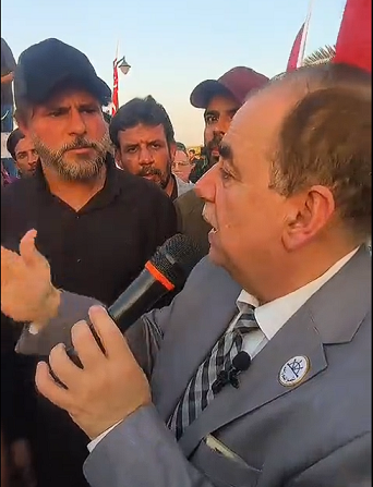 You are currently viewing مشاركة عامر عبد الجبار في مظاهرات البصرة 2025