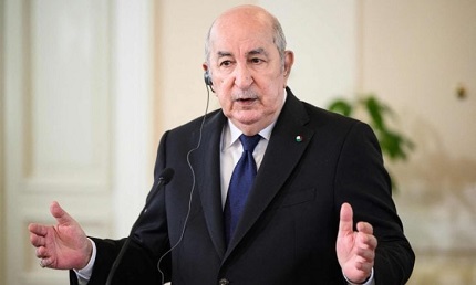 You are currently viewing تبون يطالب مجددا بإقامة الدولة الفلسطينية ويؤكد عدم وجود مشكلات مع دول الخليج باستثناء واحدة