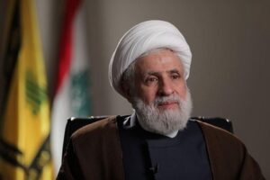 Read more about the article الشيخ قاسم يعزّي السيد الحوثي باستشهاد الغماري: حطّم هيبة واشنطن في البحر الأحمر