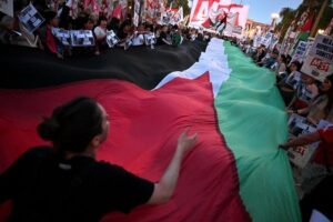 Read more about the article تظاهرات في دول عربية وغربية تنديداً بإعتداء الإحتلال على “أسطول الصمود العالمي”