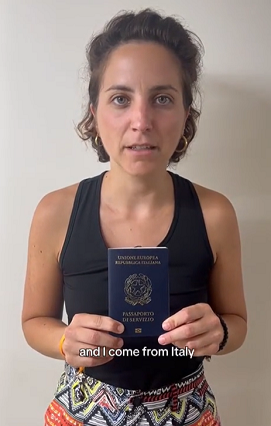 You are currently viewing محتجزة ايطالية من قبل النظام الصهيوني