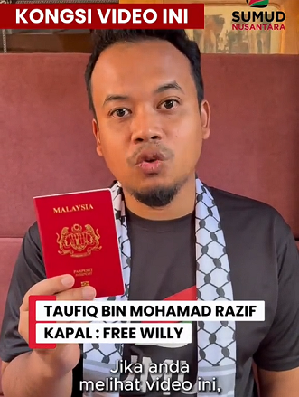 You are currently viewing محمد توفيق مواطن ماليزي ضمن اسطول الصمود مختطف من قبل قوات النظام الصهيوني