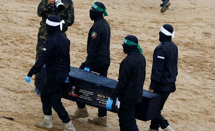 You are currently viewing “القسام”: سنسلم و”سرايا القدس” جثة أحد أسرى الاحتلال عند الساعة الـ4 مساء بتوقيت غزة