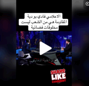 Read more about the article الإعلامي فادي بوديه: المقاومة هي من الشعب ليست مخلوقات فضائية