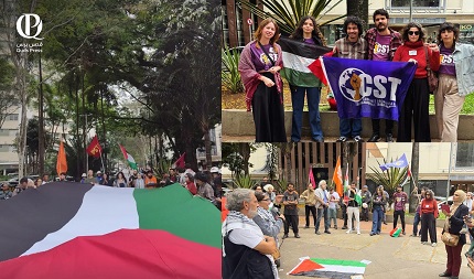 You are currently viewing متظاهرون في ساو باولو: “وقف إطلاق النار كاذب” والإبادة في غزة لم تتوقف