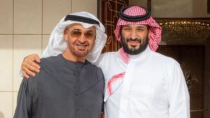 Read more about the article التلفزيون السعودي يُهدّد الإمارات بـ”اتّخاذ اللازم قريبًا” ويستعرض “تحريضها” فهل تذهب الرياض للقطيعة والحصار؟.. ضاحي خلفان يرد: “لن يكون العرب آمنين” ولماذا ذهب الشيخ محمد بن زايد بالتزامن إلى الهند؟