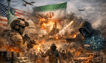 You are currently viewing الحرب الهجينة الأمريكية- الصهيونية ضد إيران: تصعيد بلا حرب شاملة وفوضى بلا أفق