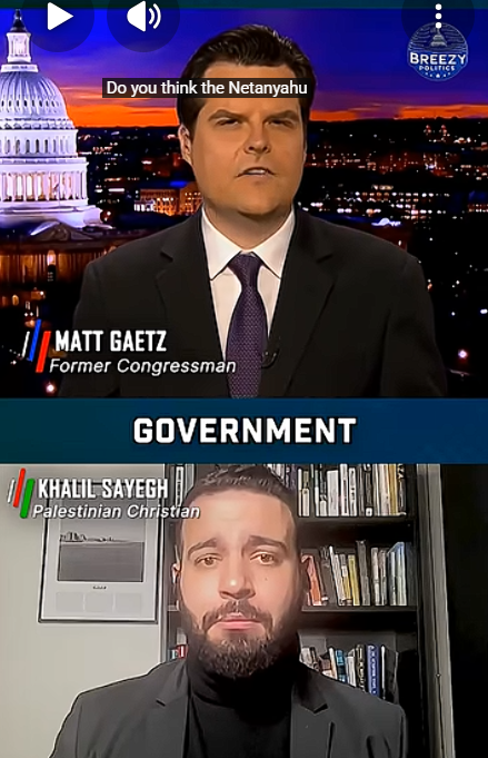 You are currently viewing لقاء صحفي يتكلم عن معاملة الكيان مع المسيحين في الأرض المحتلة