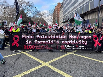 You are currently viewing لندن..مظاهرة حاشدة دعمًا لفلسطين ورفضًا لـ”مجلس السلام” بقيادة ترامب