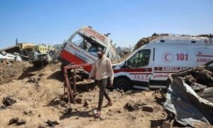 Read more about the article تحقيق يكشف تفاصيل مجزرة “بأسلوب الإعدام” ارتكبها جيش الإحتلال بحق مسعفين في غزة