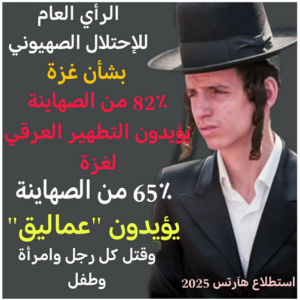 Read more about the article استطلاع هآرتس2025, رأي عام الإحتلال الصهيوني بشأن غزة