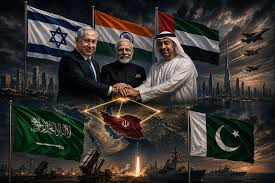 You are currently viewing تل أبيب تعلن عن تحالف جديد .. محور الكيان الهند الإمارات لمواجهة إيران وتهديد مصالح السعودية ومصر