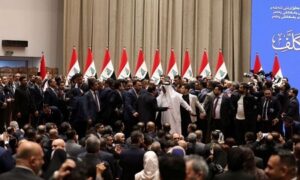 Read more about the article المستبعدون من حكومة الزيدي ينتفضون: تحالف يضم 140 نائباً عراقياً للإطاحة بالحلبوسي