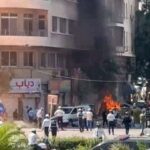 انفجاران يهزان العاصمة السورية بالقرب من مكان إقامة الرئيس ماكرون وإصابة 18 شخصا