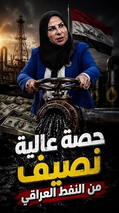 You are currently viewing شاهدوا يا عراقيين.. كيف تهرب عالية نصيف النفط العراقي!