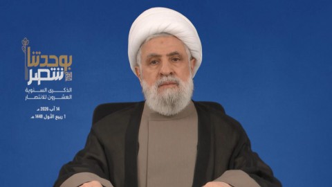 You are currently viewing نعيم قاسم يوجه رسائل حادة للسلطة اللبنانية ويؤكد: سنقاتل حتى آخر قطرة دم وما يحصل هو استسلام ونحن لا نقبل بالاستسلام وسنبقى واقفين صامدين
