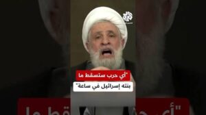 Read more about the article نعيم قاسم: إذا اختار الكيان العدوان الواسع على لبنان فإن الصواريخ ستسقط عليها